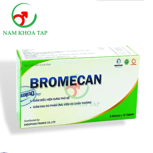 Bromecan Dolexphar - Sản phẩm hỗ trợ  giảm sưng, phù nề hiệu quả
